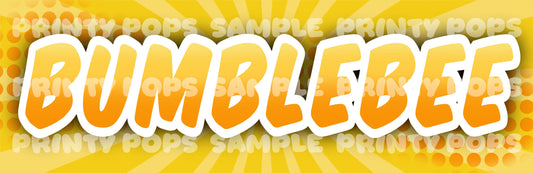 Bumblebee - DIGITAL Word Face Painting Menu Card