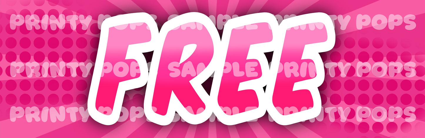 $ Dollar - DIGITAL Price Face Painting Menu Card