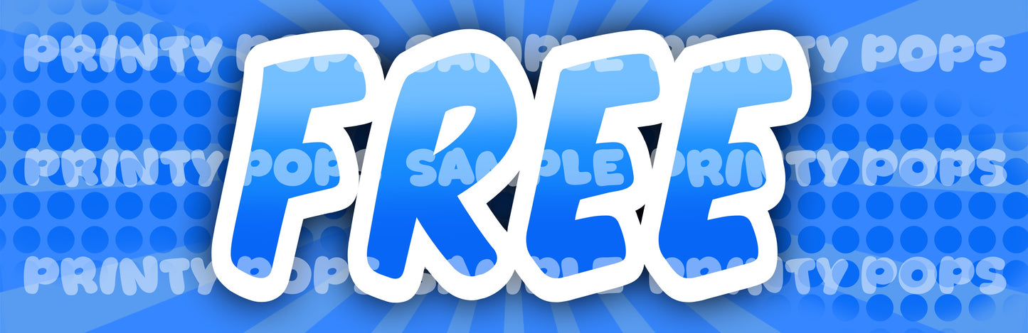 $ Dollar - DIGITAL Price Face Painting Menu Card