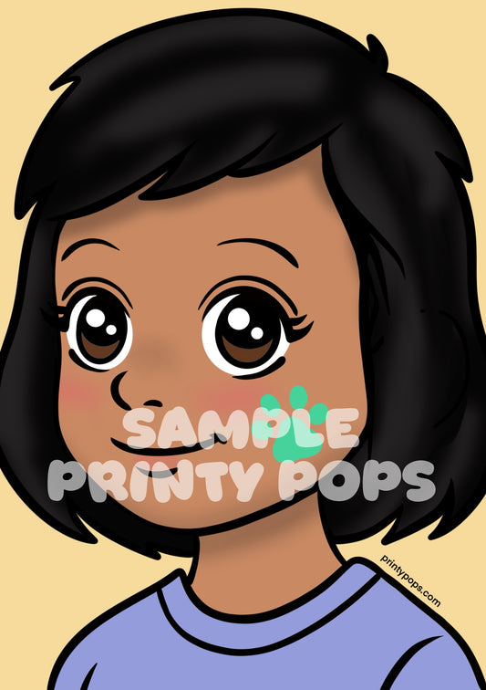 Paw Print - Printed Face Painting Menu Card